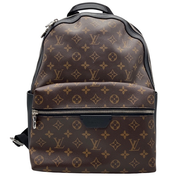 LOUIS VUITTON BROWN MONOGRAM MACASSAR CANVAS DISCOVERY BACKPACK PM - Picture 1 of 16